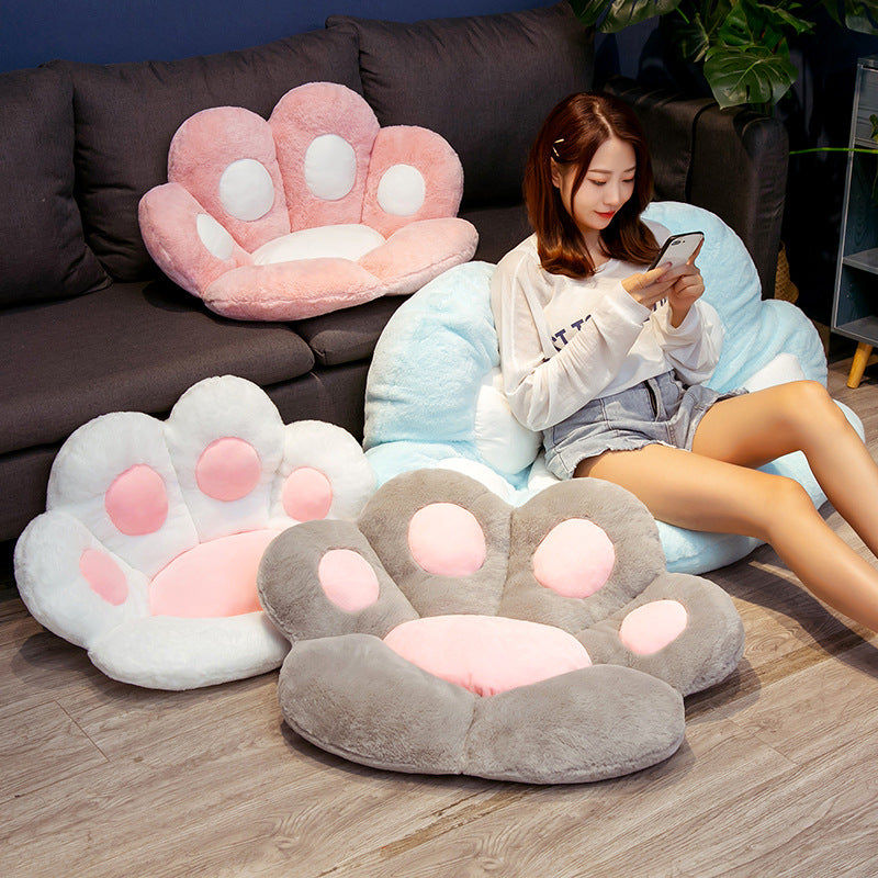 Cute Cat Paw Plush Chair Cushion